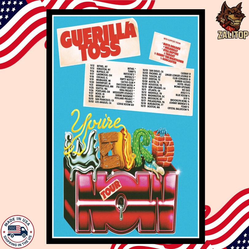 Guerilla Toss You\'re Weird Now Tour 2025 Poster