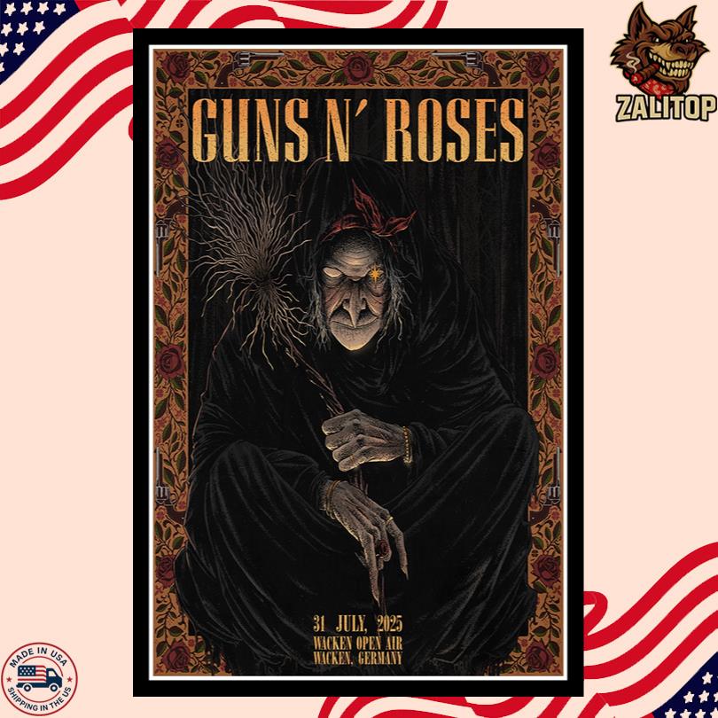 Guns N\' Roses July 31 2025 Wacken Open Air in Wacken Poster