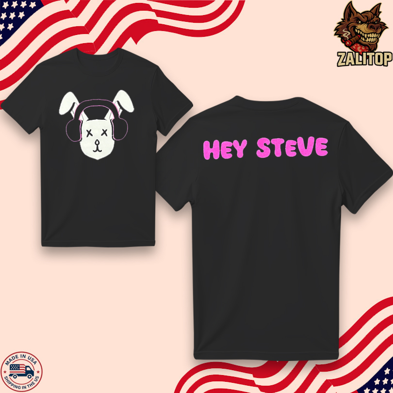 Hey Steve Stereo Bunny T Shirt