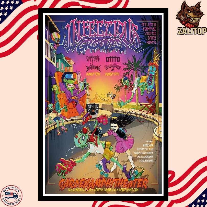 Infectious Grooves Join Robert, Mike, Brooks, Dean, and Dave Shows Garden Grove, CA Aug 15 & 16 2025 Poster