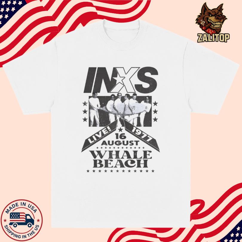 INXS Live Tour Whale Beach Aug 16 1977 T Shirt