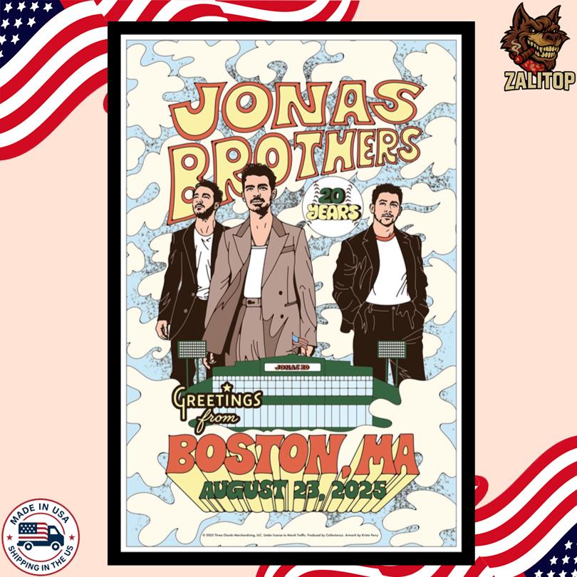 Jonas Brothers August 23 2025 in Boston, MA Poster