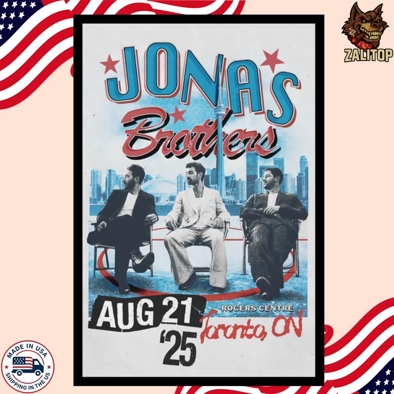 Jonas Brothers Tour Toronto, ON Aug 21 2025 Poster