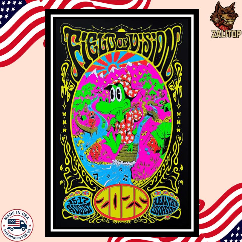 King Gizzard & The Lizard Wizard Aug 15-17 2025 Field of Vision Festival Tour Poster-Portrait - Poster