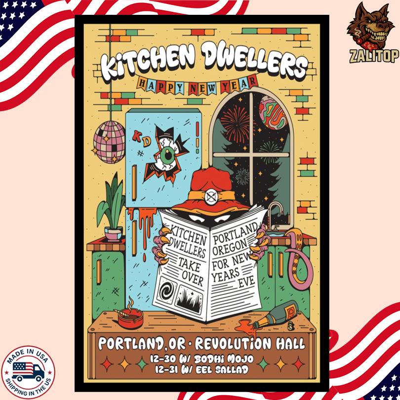 Kitchen Dwellers New Years in Portland, OR Poster