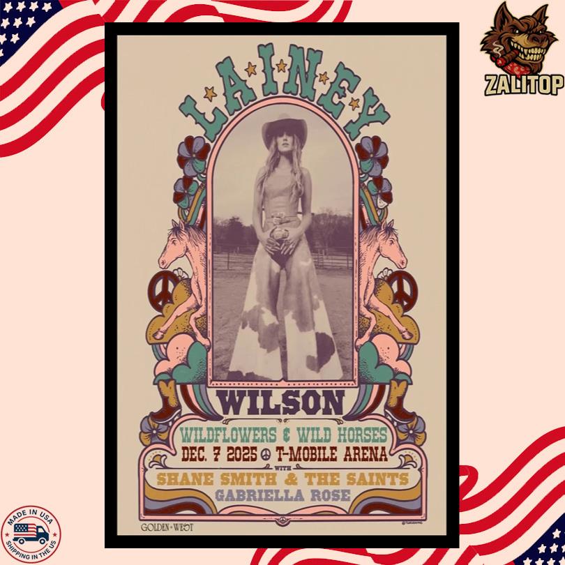 Lainey Wilson December 7th 2025 T-Mobile Arena Poster