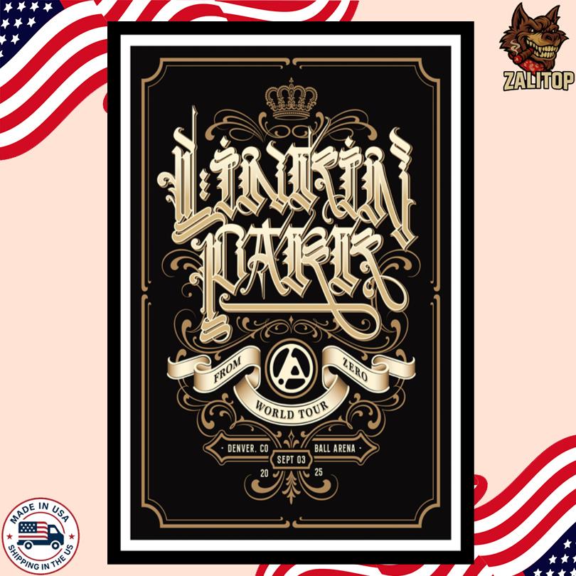 Linkin Park FZ 2025 Tour Denver Poster September 3