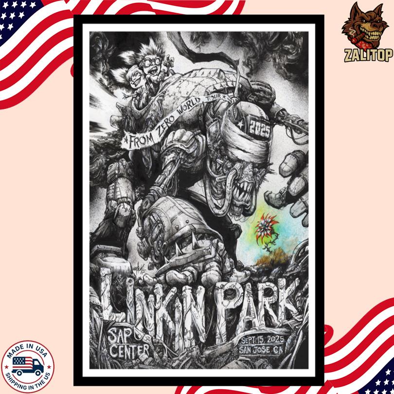 Linkin Park FZ 2025 Tour San Jose Poster September 15
