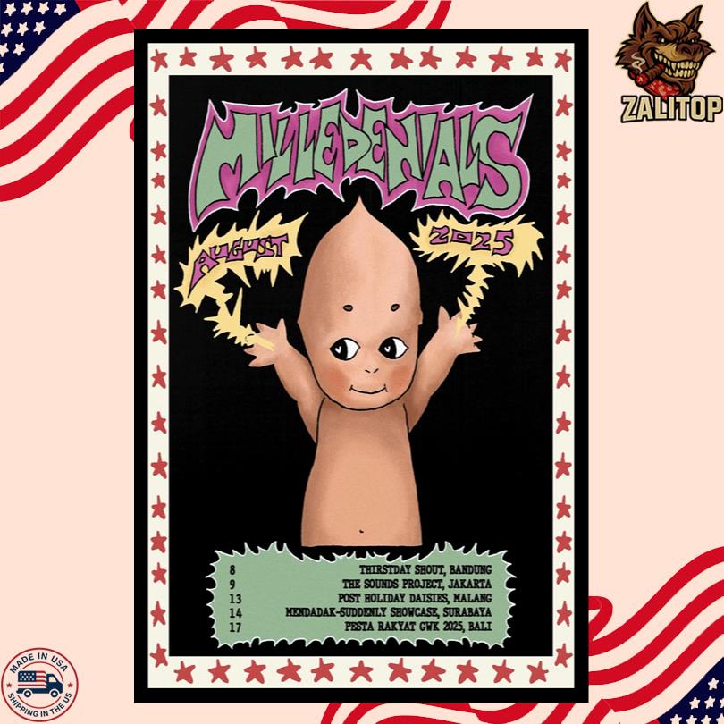 Milledenials August 2025 Tour Poster
