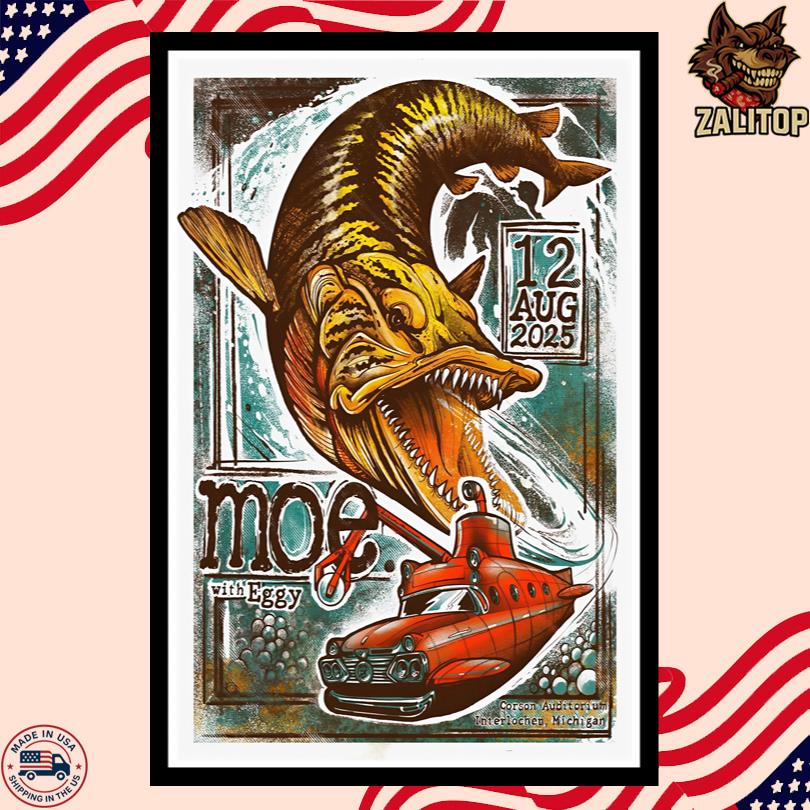 Moe. With Eggy Aug 12 2025 Interlochen MI Live Show Poster -Portrait - Poster