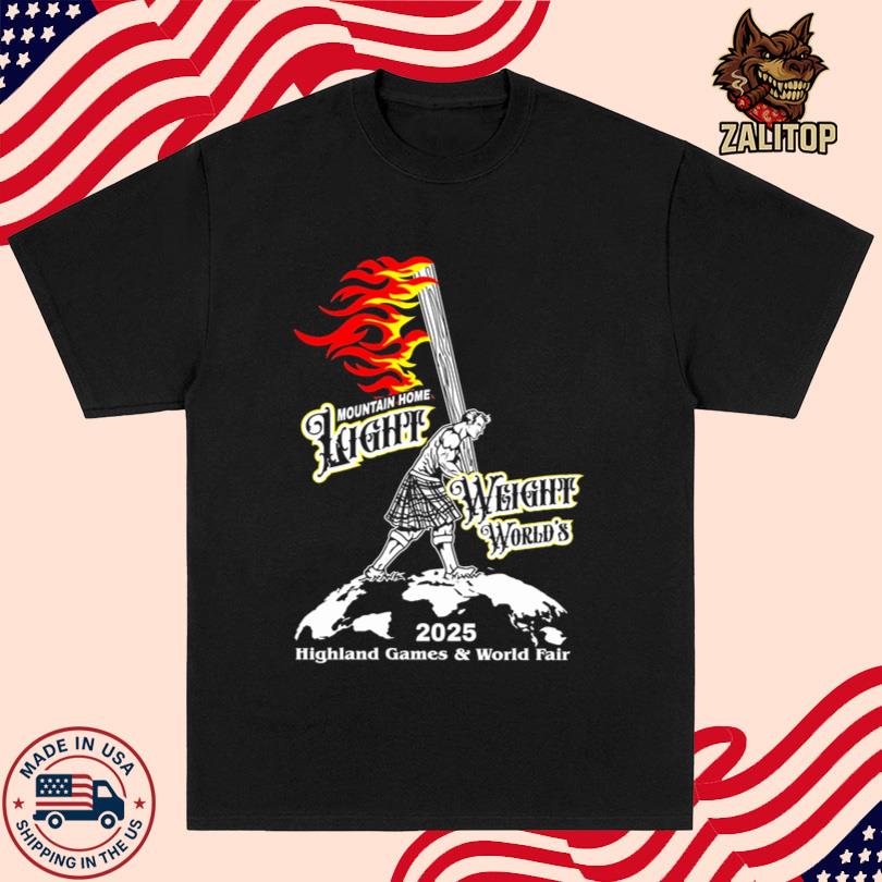 Mountain Home Light Weight Worlds 2025 Highland Games & World Fair Shirt