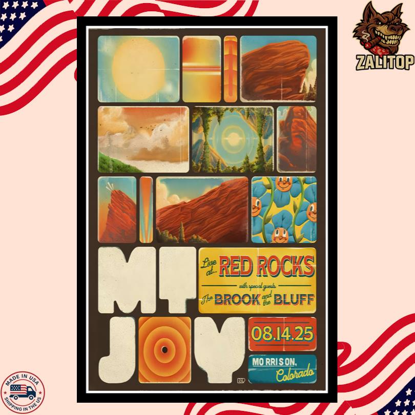 Mt. Joy Red Rocks Amphitheatre Aug 14 2025 Poster