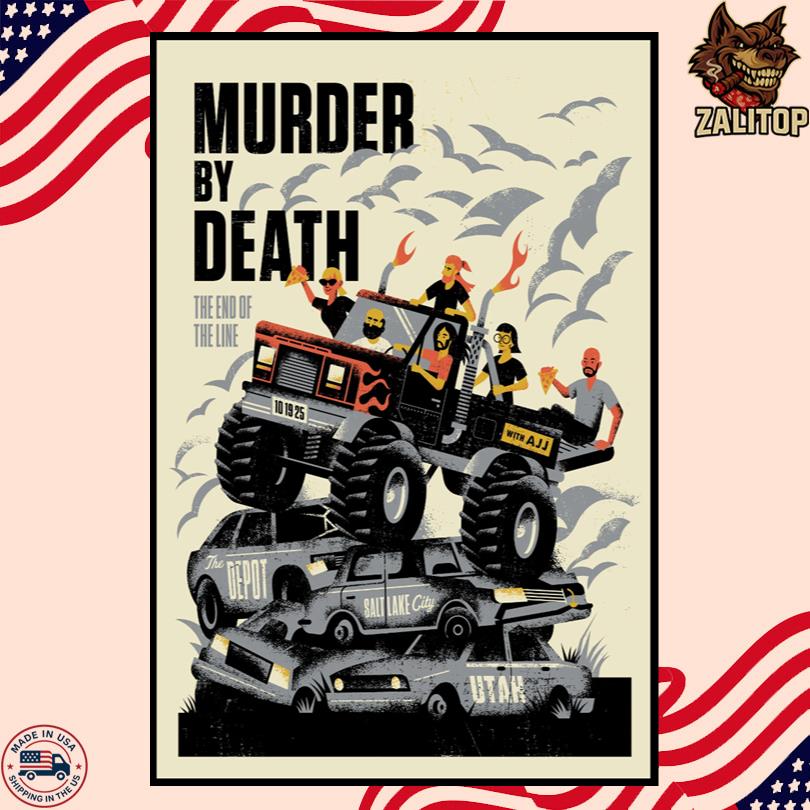 Murder By Death Oct 19 2025 Salt Lake City UT Live Show Poster -Portrait - Poster