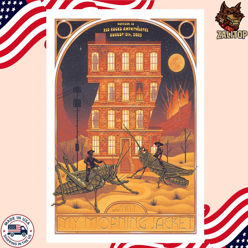 My Morning Jacket Aug 15 2025 Red Rocks Amphitheatre Tour Poster-Portrait - Poster
