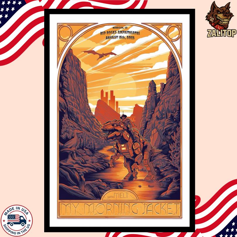 My Morning Jacket Aug 16 2025 Red Rocks Amphitheatre Morrison CO Event Poster