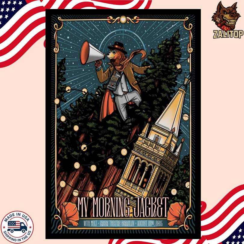 My Morning Jacket Aug 22 2025 The Greek Theatre Berkeley CA Tour Poster