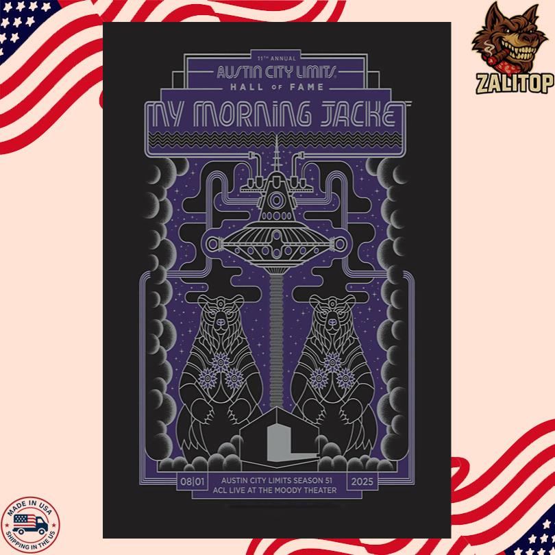 My Morning Jacket Event Poster ACL Live Austin August 1 2025