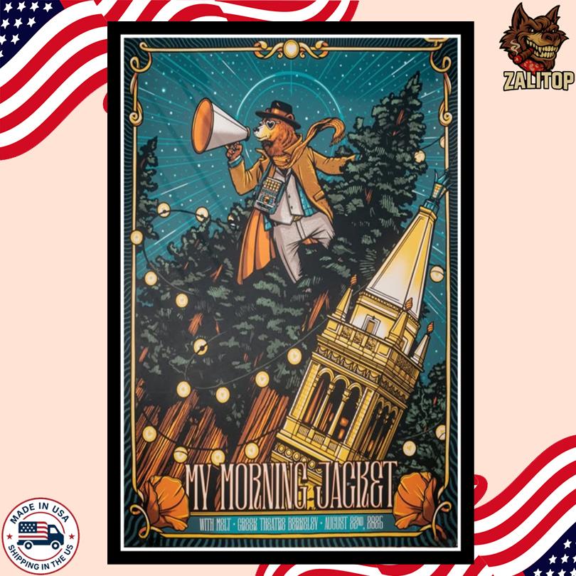 My Morning Jacket Event Poster August 22 2025 Berkeley CA