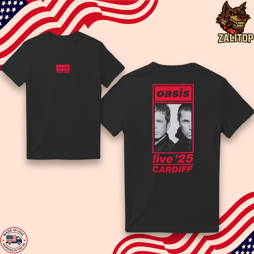 Oasis Live 2025 Cardiff Event T-Shirt