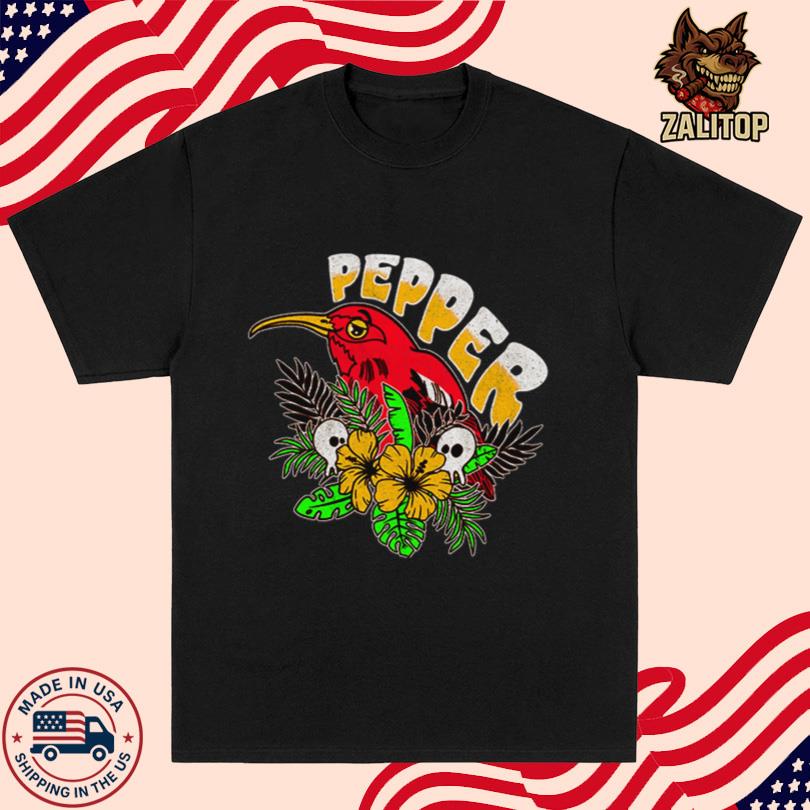 Pepper Iʻiwi Bird Sapphire Tee