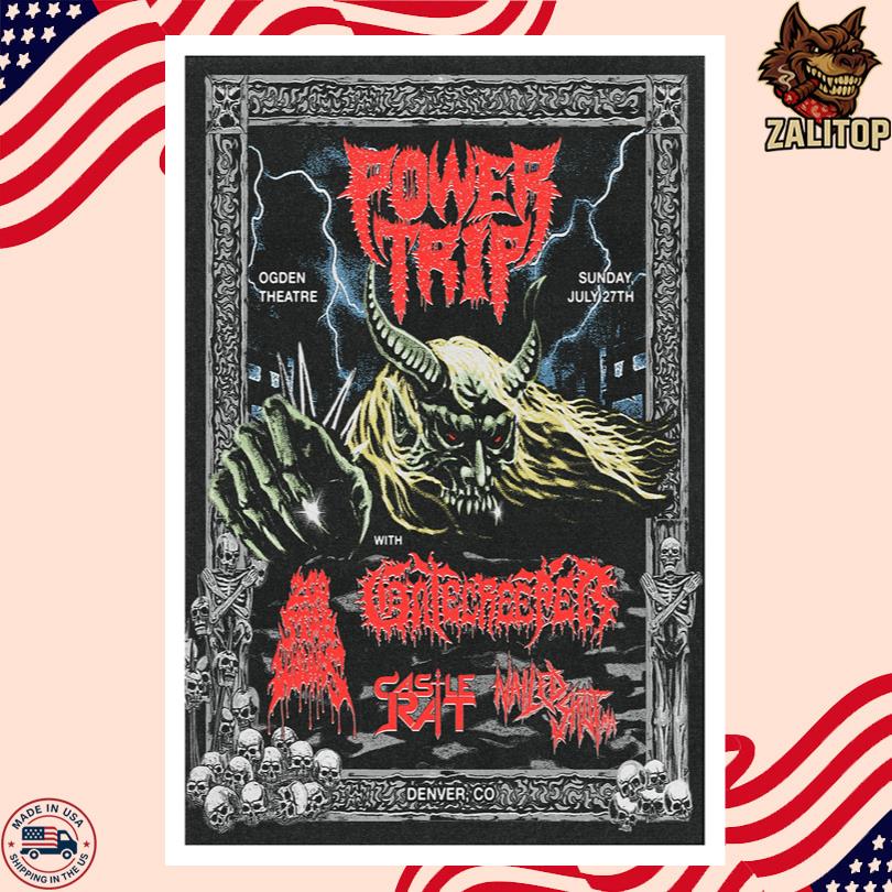Power Trip July 27 2025 Denver, CO Poster