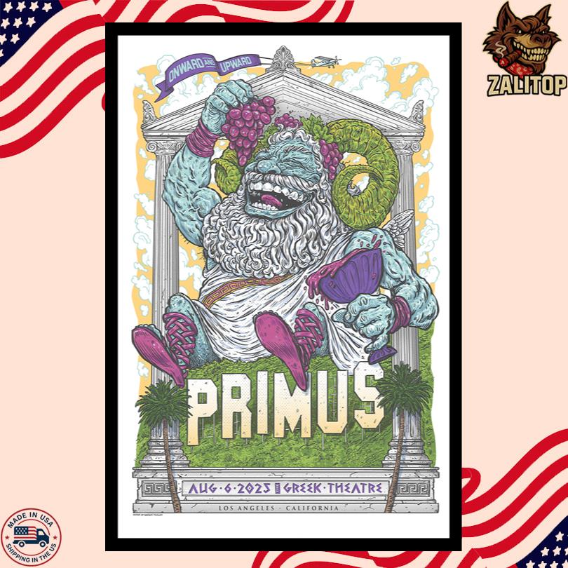 Primus Aug 6 2025 Greek Theatre In Los Angeles CA Poster
