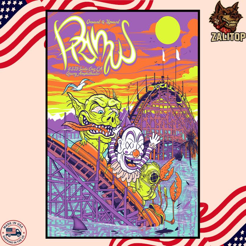 Primus Concert Event August 3 2025 Santa Cruz Poster