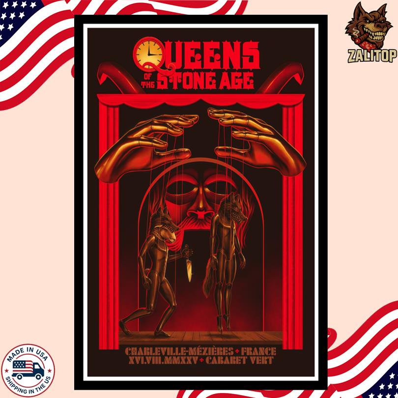 Queens Of The Stone Age Aug 16 2025 Square Bayard Charleville-Mézières France Event Poster
