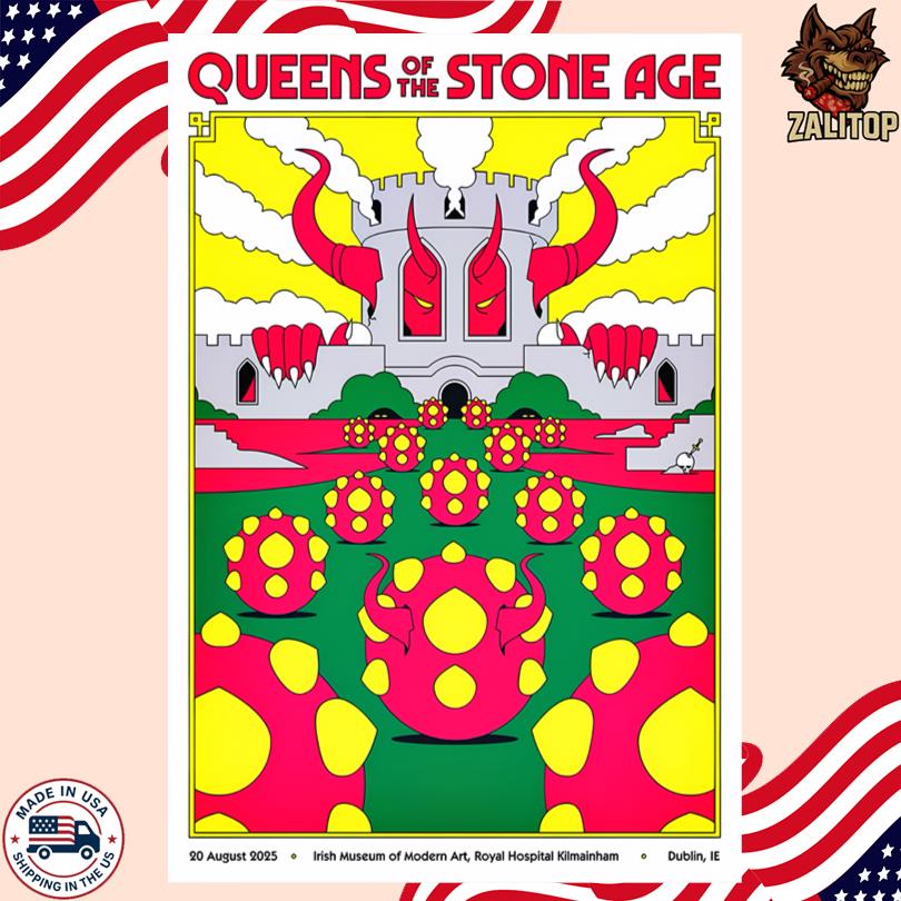 Queens Of The Stone Age Aug 20 2025 Royal Hospital Kilmainham in Dublin IE Poster