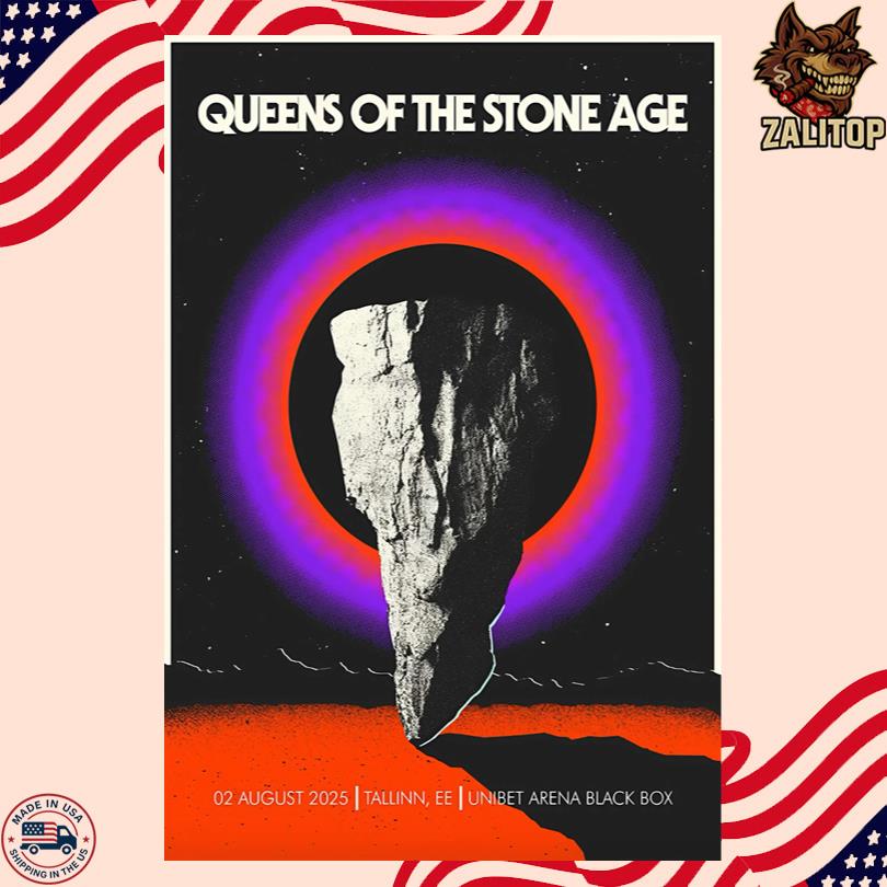 Queens Of The Stone Age Concert Show August 2 2025 Tallinn EE Poster