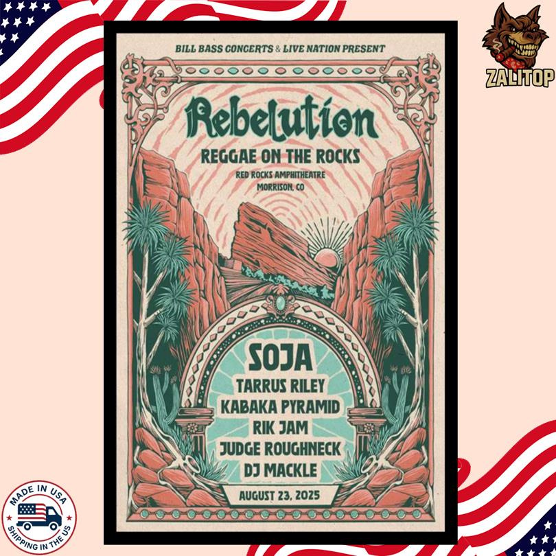 Rebelution Red Rocks Amphitheatre 2025 Poster