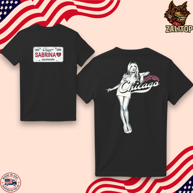 Sabrina Carpenter Tour Chicago 2025 T Shirt