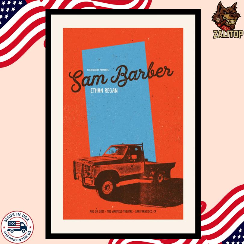 Sam Barber The Warfield Theatre San Francisco Aug 20, 2025 Poster