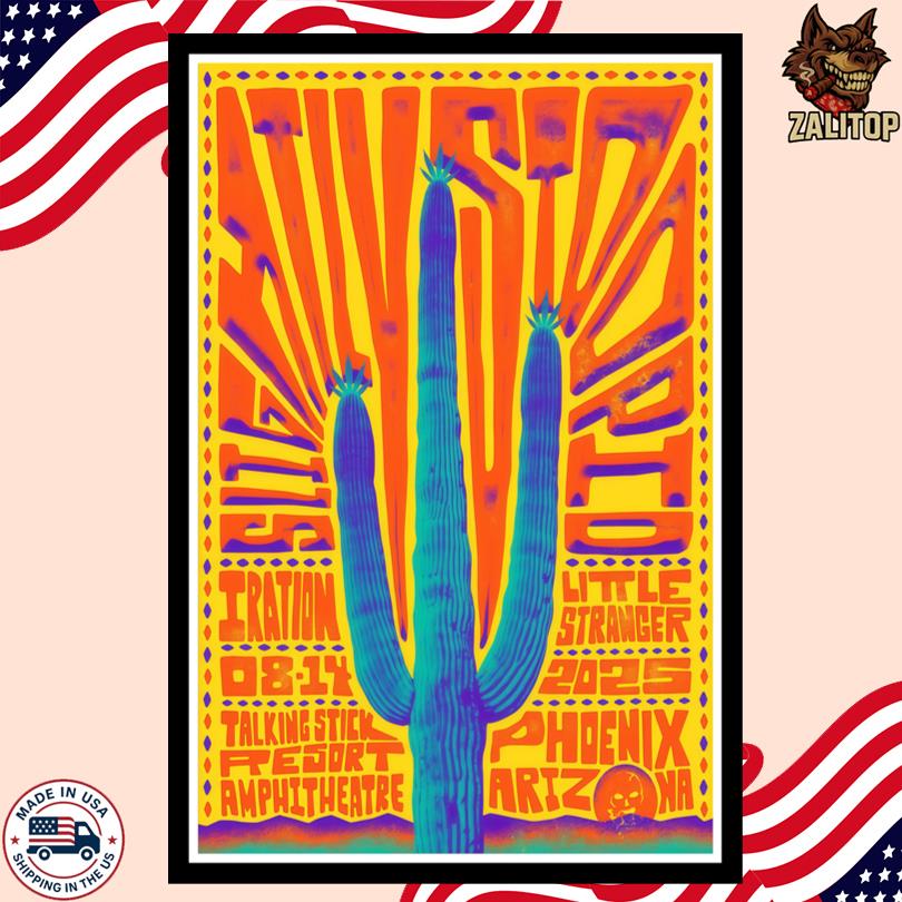 Slightly Stoopid Aug 14 2025 Talking Stick Resort Amphitheatre Tour Poster-Portrait - Poster