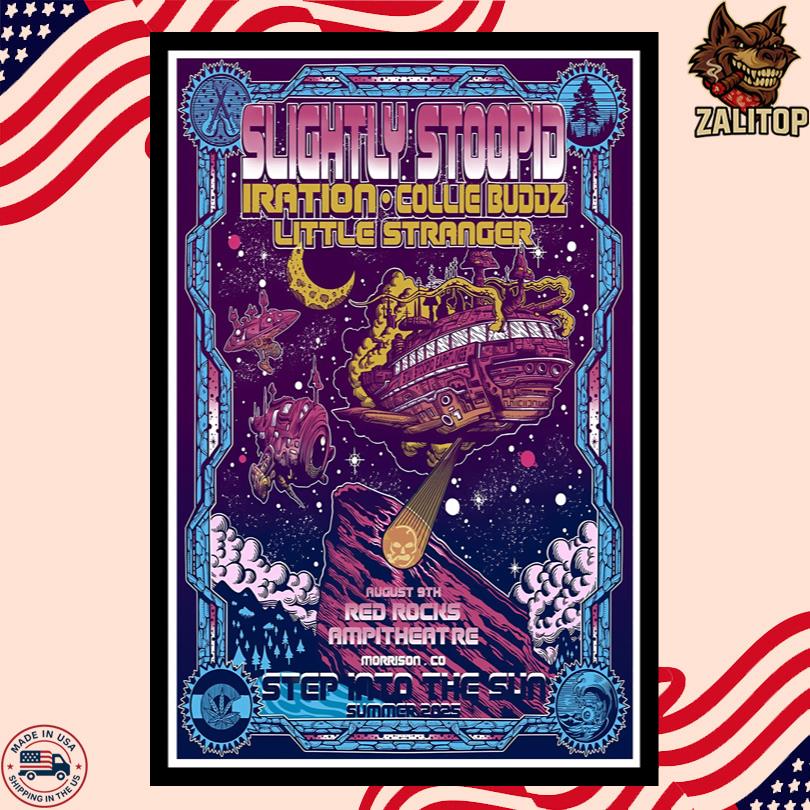 Slightly Stoopid Event Aug 9 2025 Morrison CO Red Rocks Amphitheatre Poster