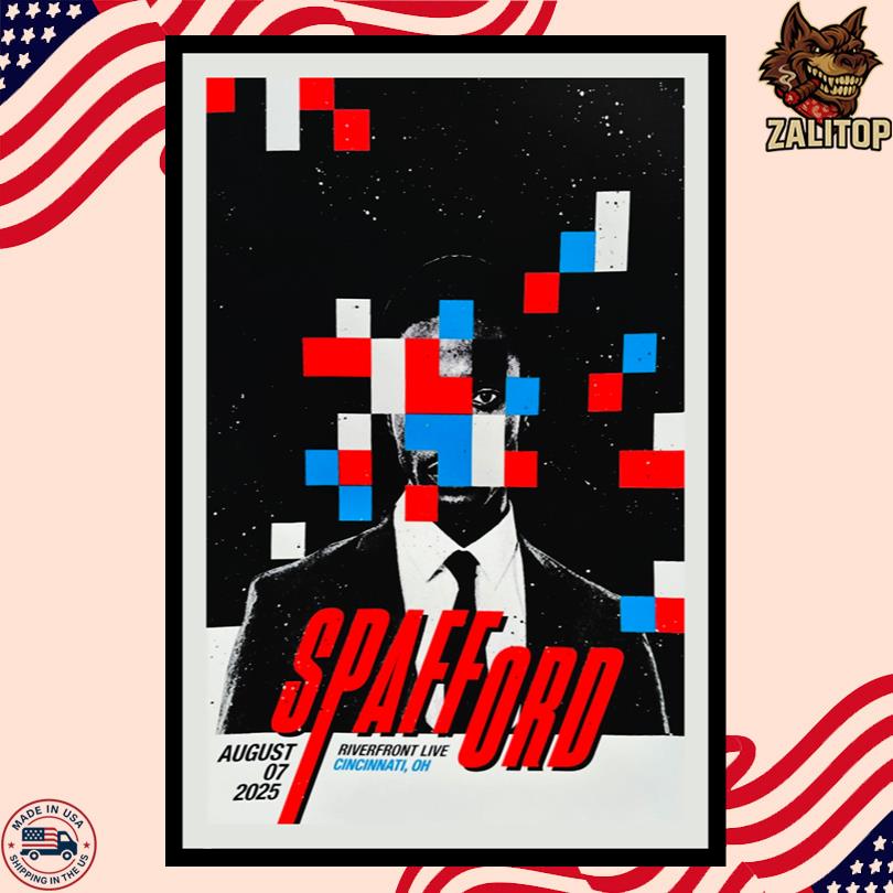 Spafford Tour Poster August 7 2025 Cincinnati OH Riverfront Live