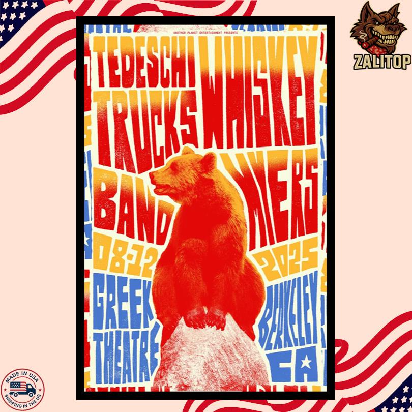 Tedeschi Trucks Band Berkeley CA August 12 2025 Poster Poster-Portrait - Poster