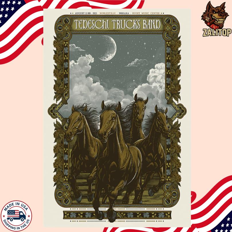 Tedeschi Trucks Band Event Poster Aug 23 2025 Noblesville, IN