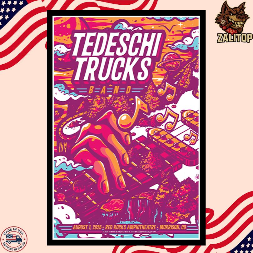 Tedeschi Trucks Band Event Poster August 1 2025 Red Rocks Amphitheatre