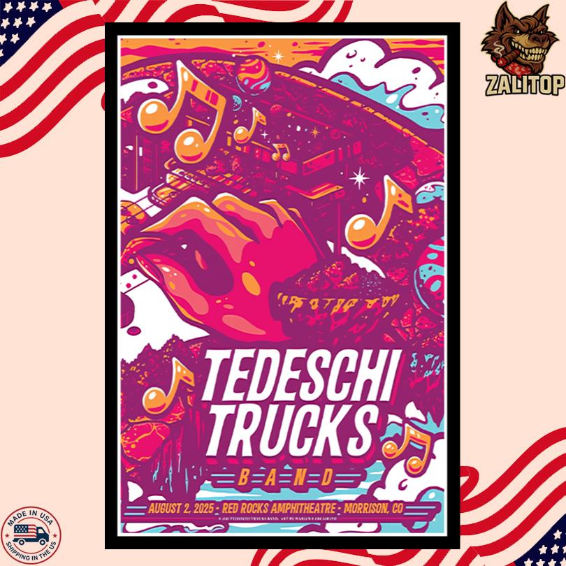 Tedeschi Trucks Band Show Poster August 2 2025 Morrison Colorado