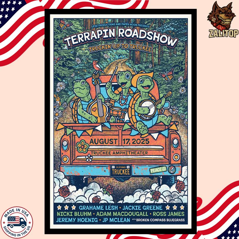 Terrapin Roadshow Aug 17 2025 Truckee CA Show Poster