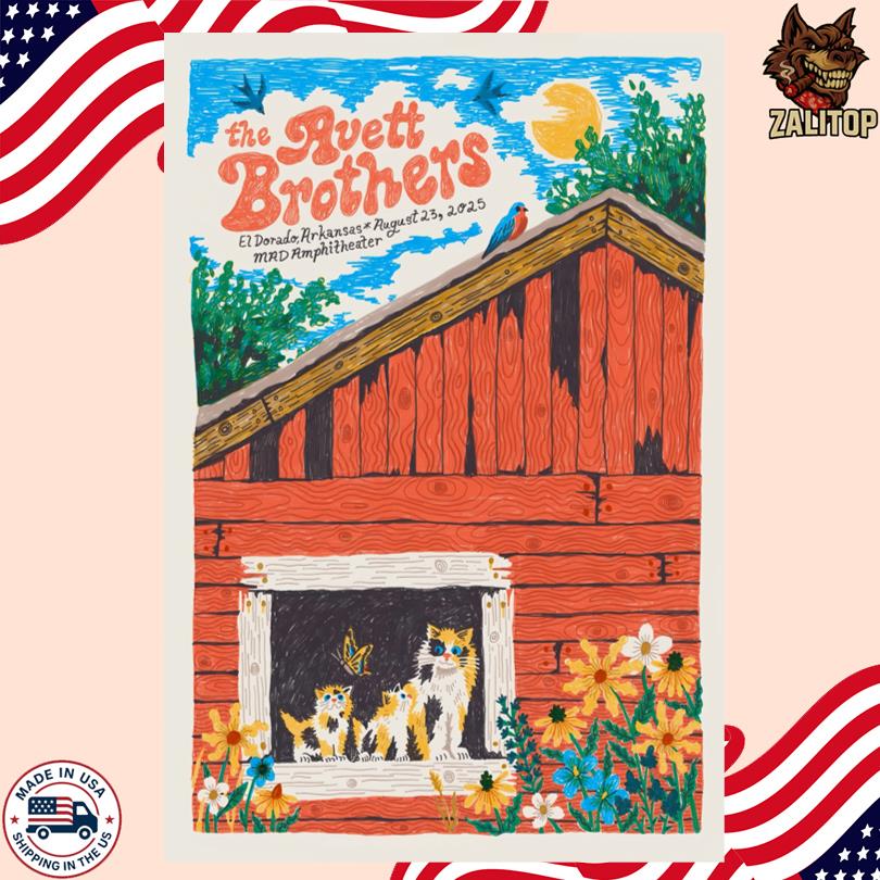The Avett Brothers Event Poster August 23 2025 El Dorado, AR