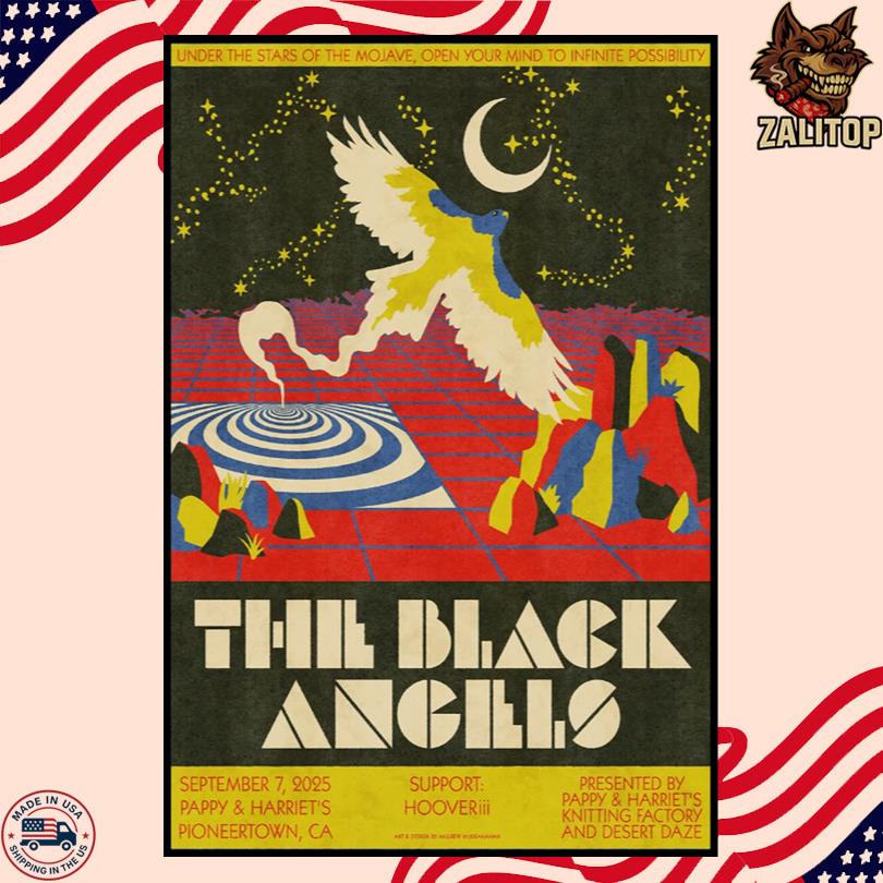 The Black Angels Event Sept 7 2025 Pioneertown CA Poster