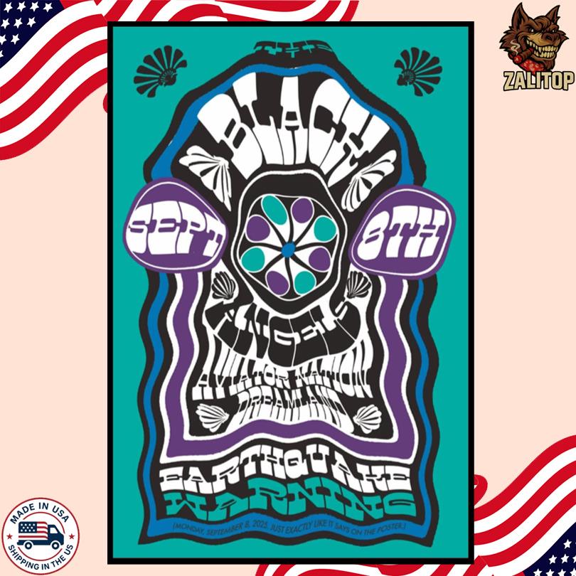 The Black Angels Sept 8 2025 Aviator Nation Dreamland Tour Poster-Portrait - Poster