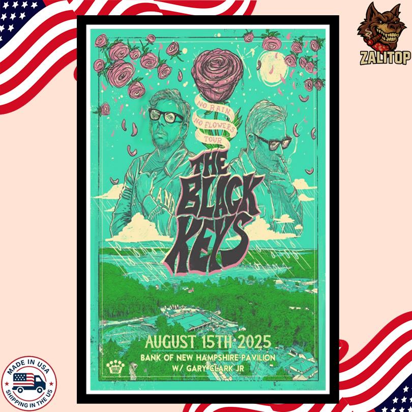 The Black Keys Aug 15 2025 Gilford NH Event Poster-Portrait - Poster