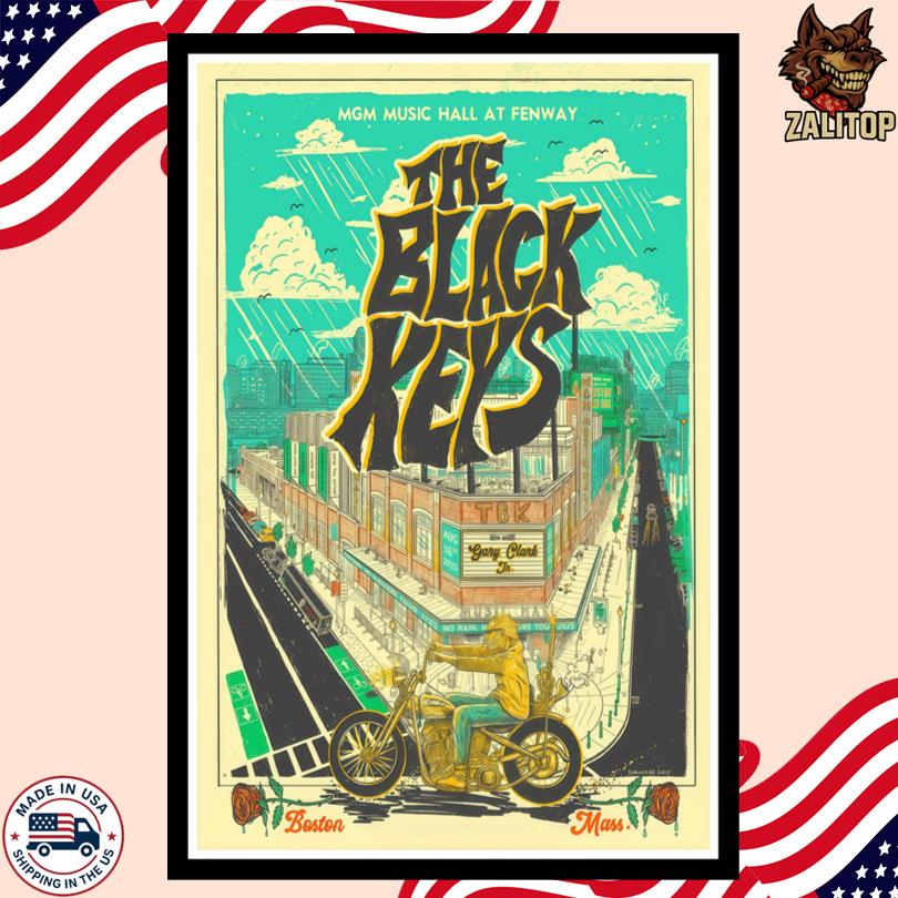 The Black Keys Aug 16 2025 MGM Music Hall at Fenway Boston MA Event Poster
