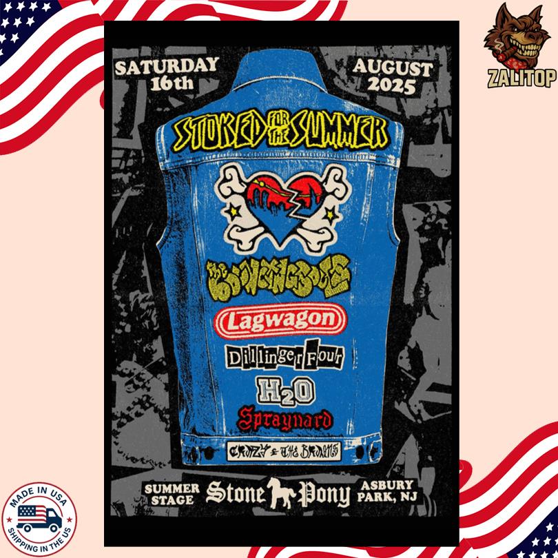The Bouncing Souls Asbury Park New Jersey August 16 2025 Poster-Portrait - Poster