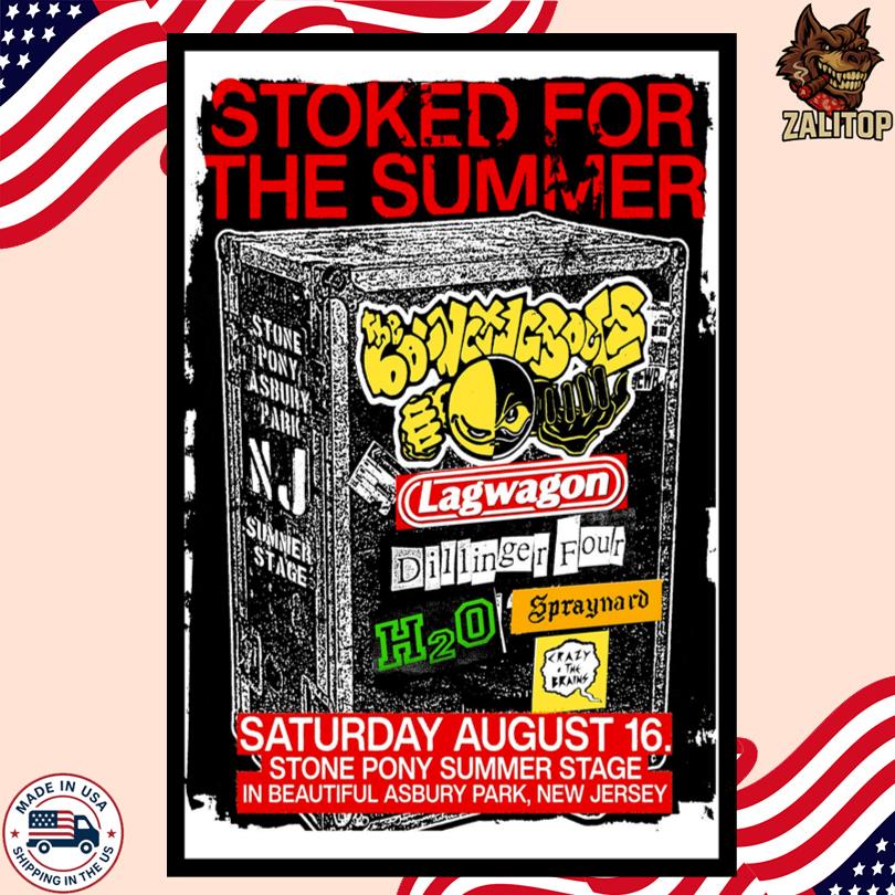 The Bouncing Souls August 16 2025 Asbury Park Poster-Portrait - Poster