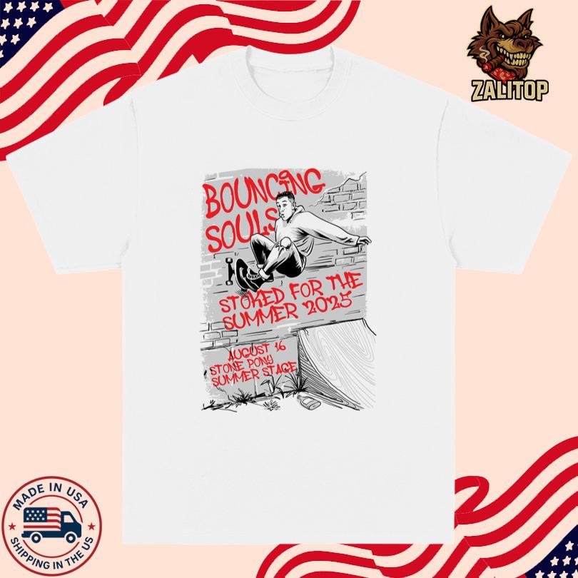 The Bouncing Souls August 16 2025 Asbury Park T-Shirt
