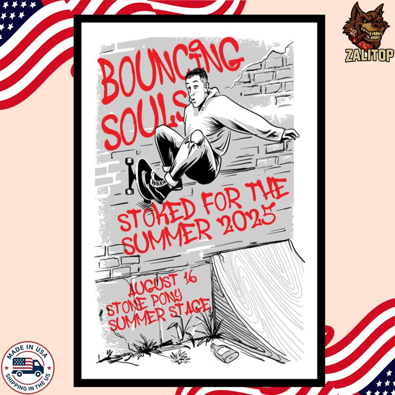 The Bouncing Souls August 16 2025 Stone Pony Summer Stage Poster-Portrait - Poster
